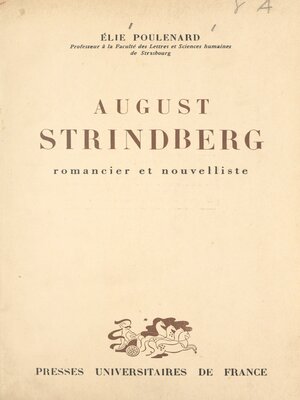 cover image of August Strindberg
